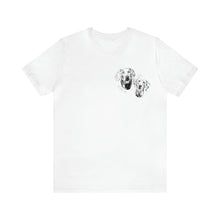Load image into Gallery viewer, Custom 2 Pet Pocket - Unisex Jersey Short Sleeve Tee