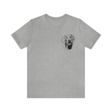 Load image into Gallery viewer, Custom Pet Pocket - Unisex Jersey Short Sleeve Tee