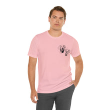 Load image into Gallery viewer, Custom 2 Pet Pocket - Unisex Jersey Short Sleeve Tee