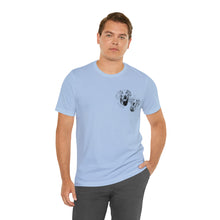 Load image into Gallery viewer, Custom 2 Pet Pocket - Unisex Jersey Short Sleeve Tee