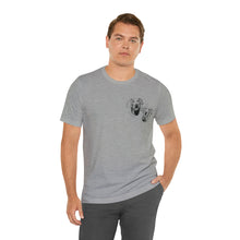 Load image into Gallery viewer, Custom 2 Pet Pocket - Unisex Jersey Short Sleeve Tee