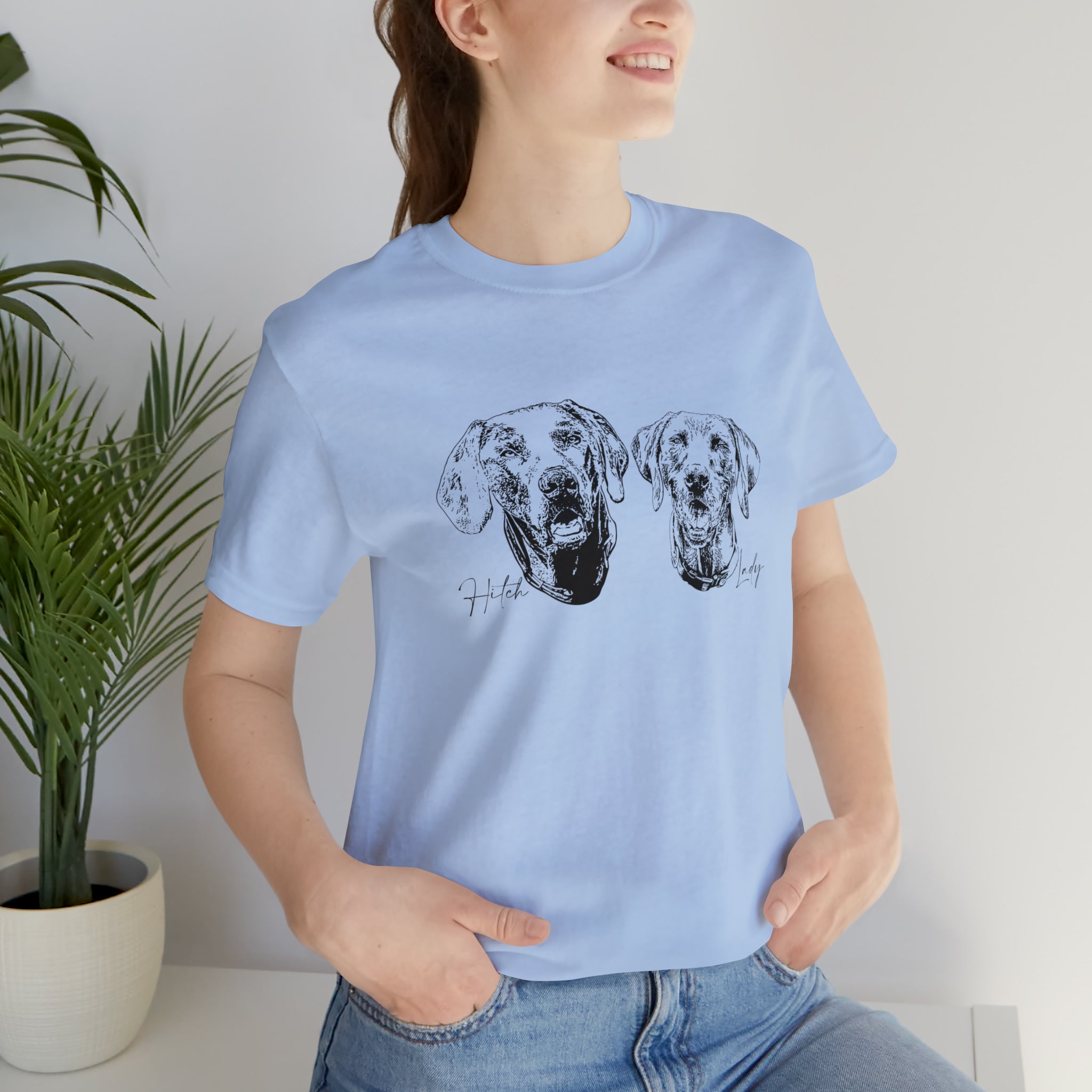 【CPGN STUDIO】Sunset Puppy Embroidery Short Sleeve T-shirt SunsetEmbroideredTee-