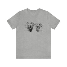 Load image into Gallery viewer, 2 Pet Centered - Unisex Jersey Short Sleeve Tee