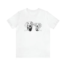 Load image into Gallery viewer, 2 Pet Centered - Unisex Jersey Short Sleeve Tee