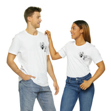 Load image into Gallery viewer, Custom 2 Pet Pocket - Unisex Jersey Short Sleeve Tee