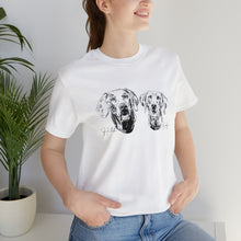 Load image into Gallery viewer, 2 Pet Centered - Unisex Jersey Short Sleeve Tee
