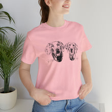 Load image into Gallery viewer, 2 Pet Centered - Unisex Jersey Short Sleeve Tee
