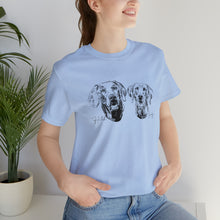 Load image into Gallery viewer, 2 Pet Centered - Unisex Jersey Short Sleeve Tee
