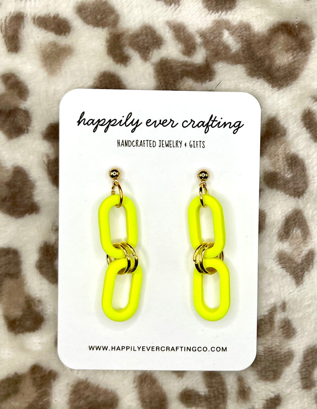 2 Link Dangle - Neon Yellow